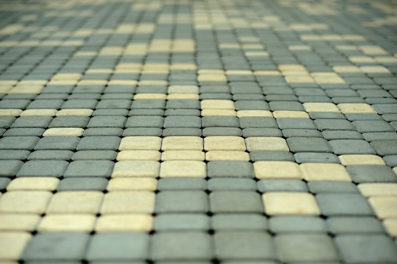 Paver Surface with Decorative Pattern
